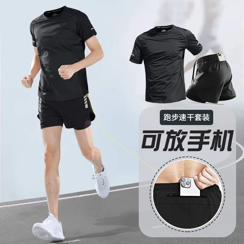 T Shirt Dry Fit - Profesjonalny męski zestaw do biegania maratońskiego