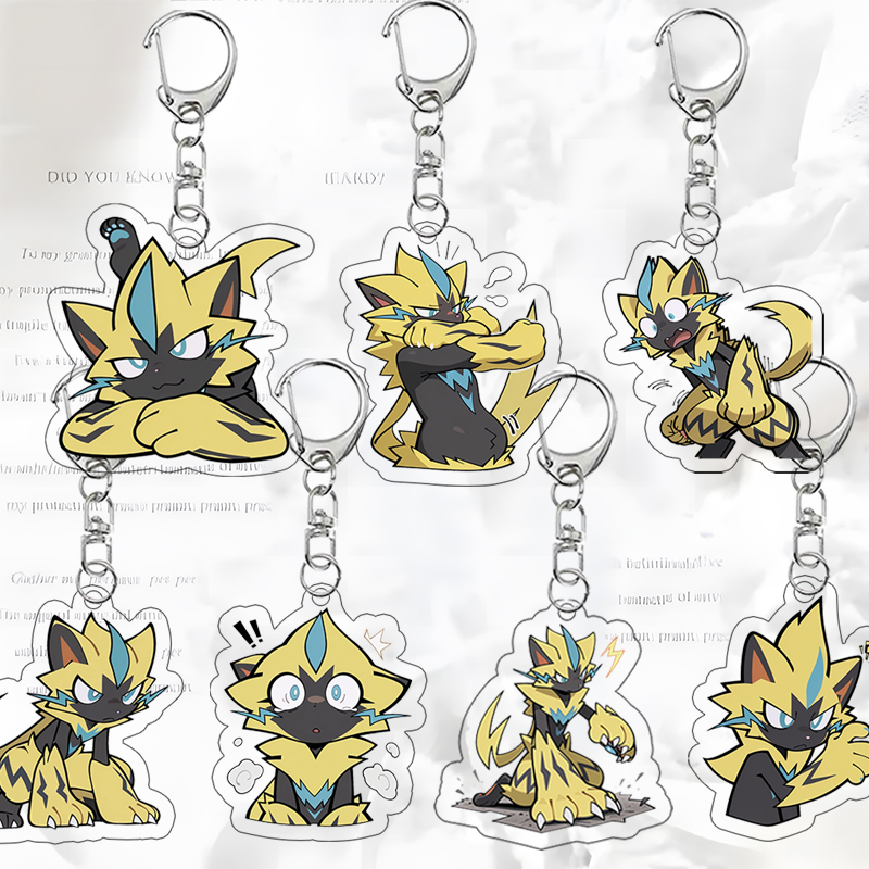 Badminton Meme - Breloczek Akrylowy Zeraora Wersja Q Meme