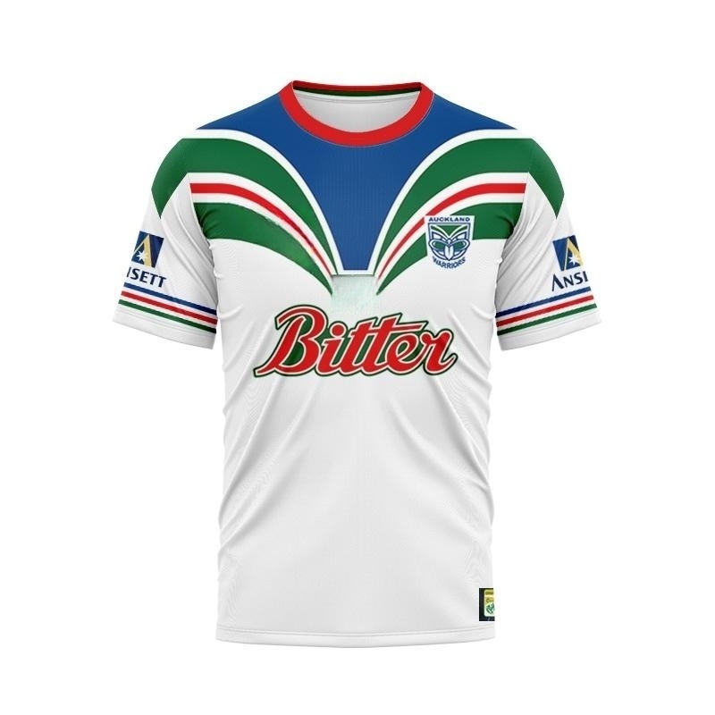 T Shirt Dry Fit - Koszulka retro Warriors męska dla dorosłych,