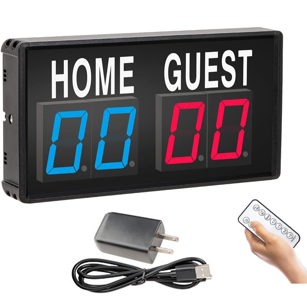 Scoreboard Digital - Przenośna 4-cyfrowa tablica wyników LED, cyfrowy