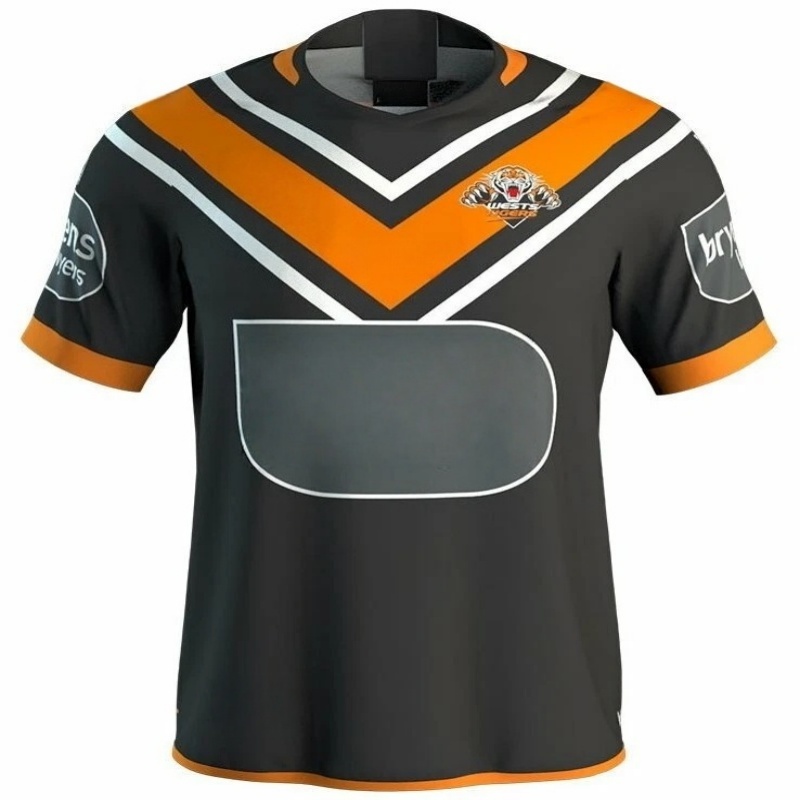 T Shirt Dry Fit - Koszulka rugby męska Tigers 2026-25, domowa