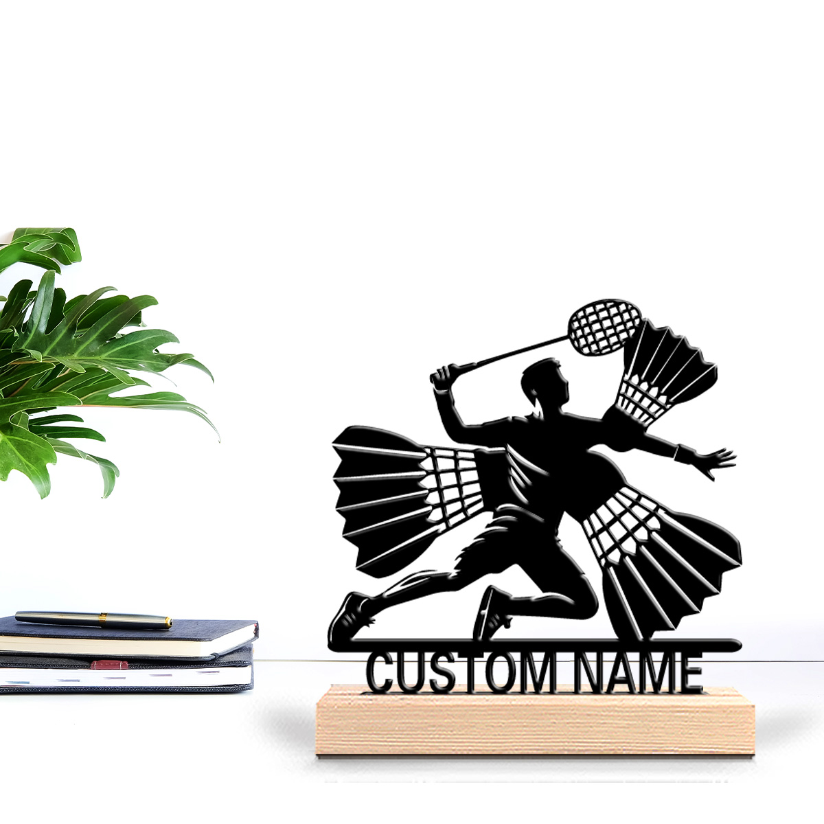 Badminton Ina - 1 szt. Abstrakcyjna figurka badmintona, personalizowana