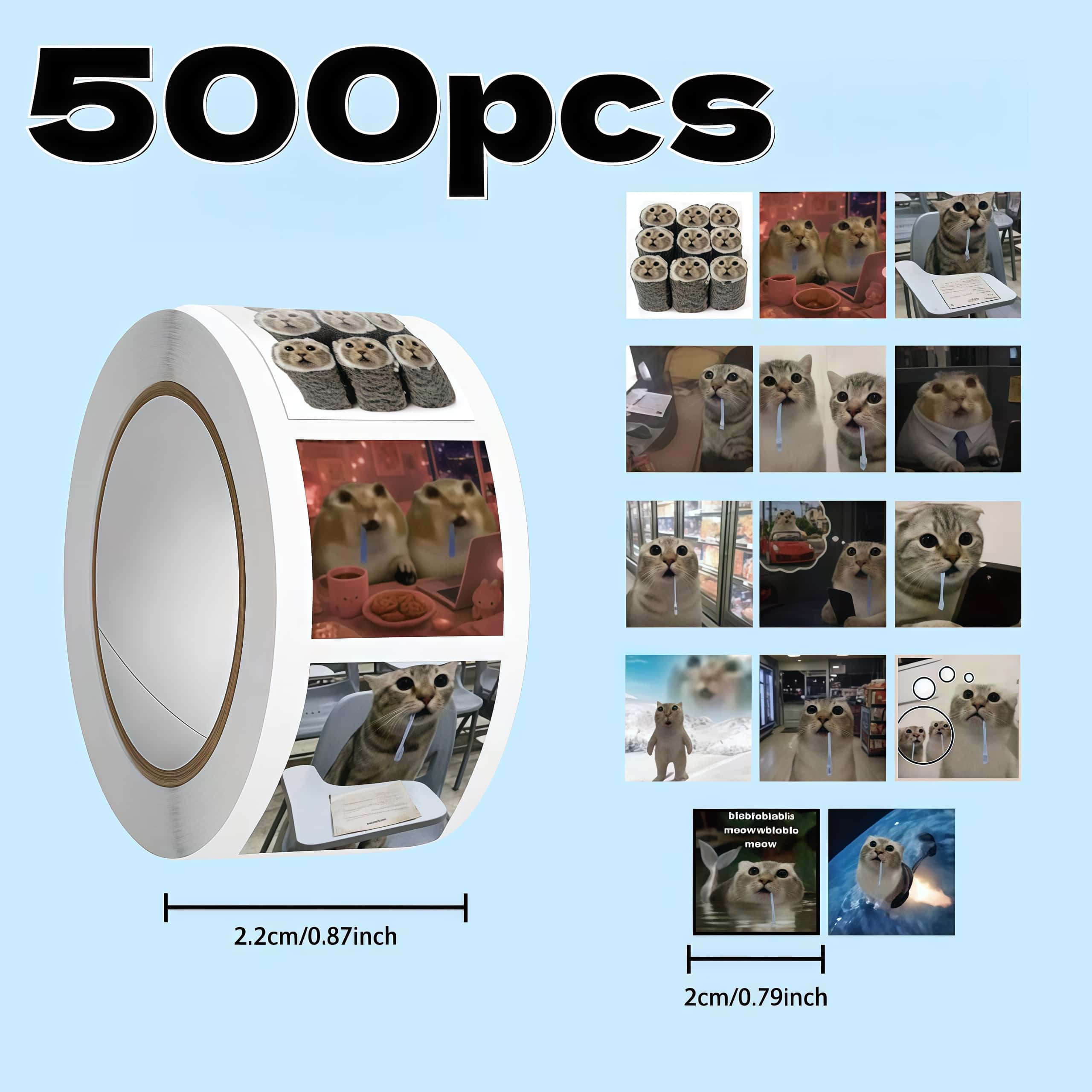Badminton Meme - 500 szt. Śmieszne naklejki z memami