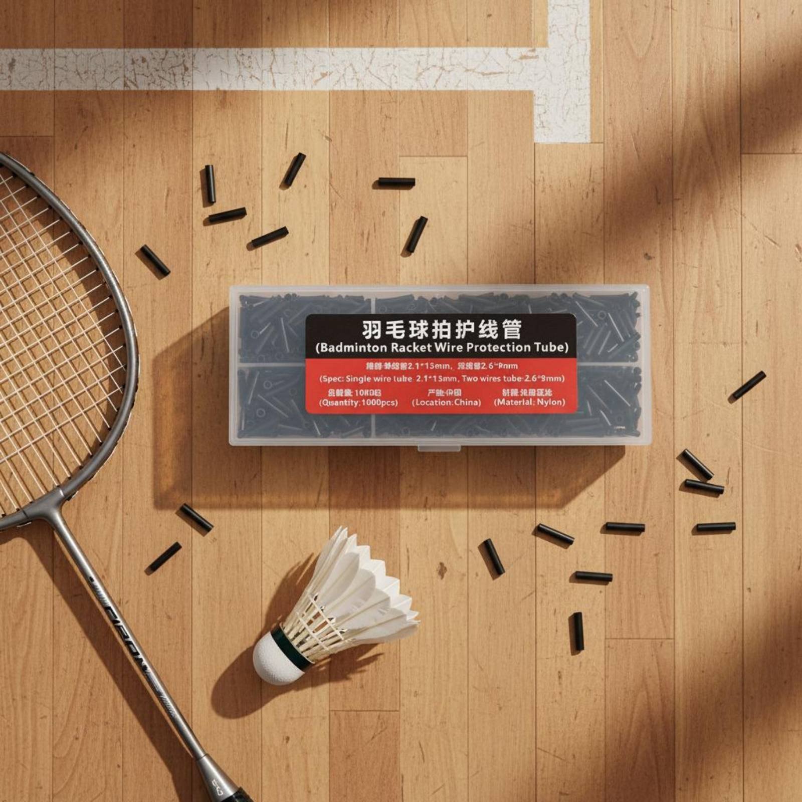 Badminton Ina - 1000 sztuk Zestaw przelotek pojedynczych i
