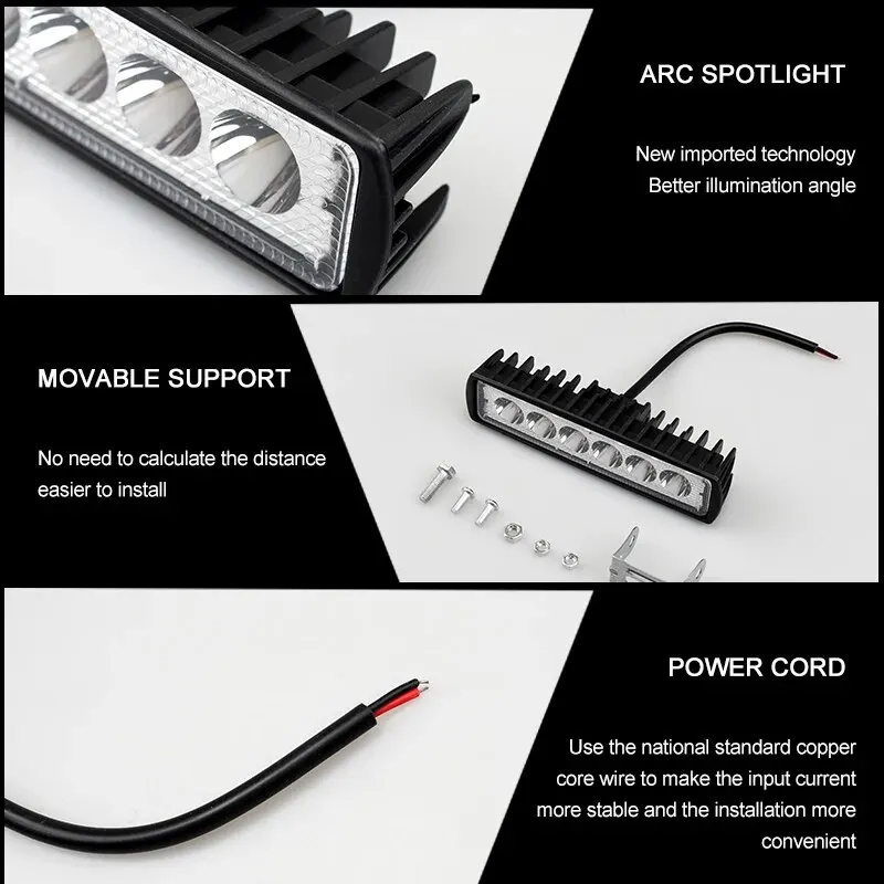 LED Work Light Strip Shape Lig – Head Racket Boom recenzja i cena