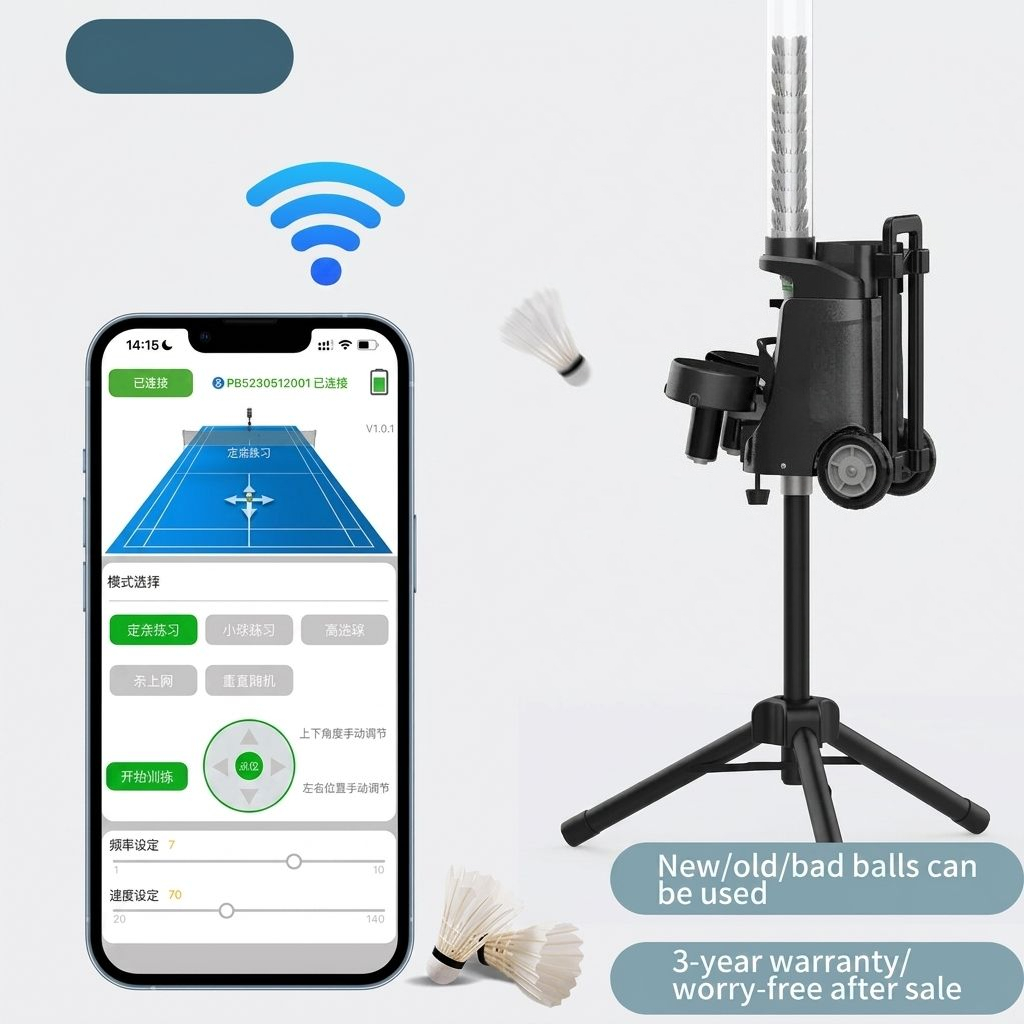 Automatyczny podajnik lotek do – Feeder Machine Badminton recenzja i cena