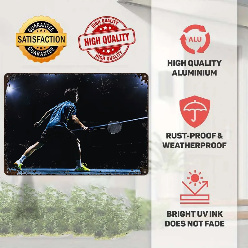 Plakat z nadrukiem 3D zawodnik – Badminton Europe recenzja i cena
